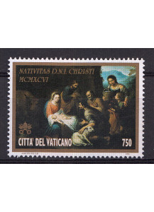 1996 Vaticano Natale 1 Valore Sassone 1056